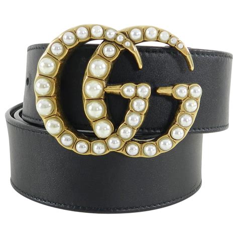 fake womens pearl gucci belt|gucci belt with pearl buckle.